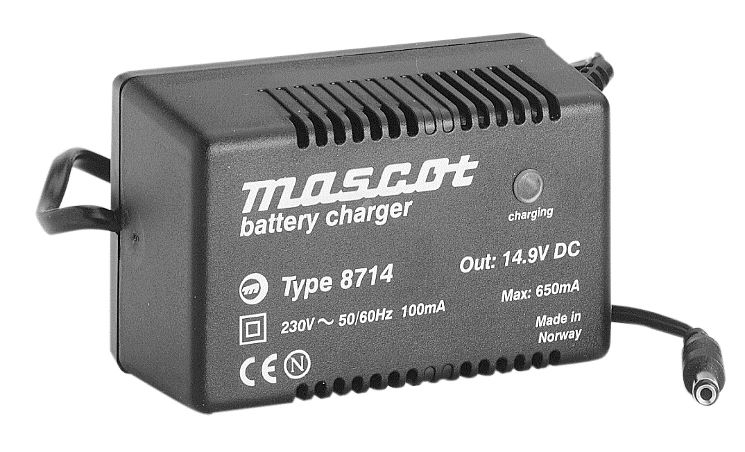 MASCOT TYPE 8714 BATTERY CHARGER FOR 1-10 NICD CELLS 230VAC 53-60Hz 100mA